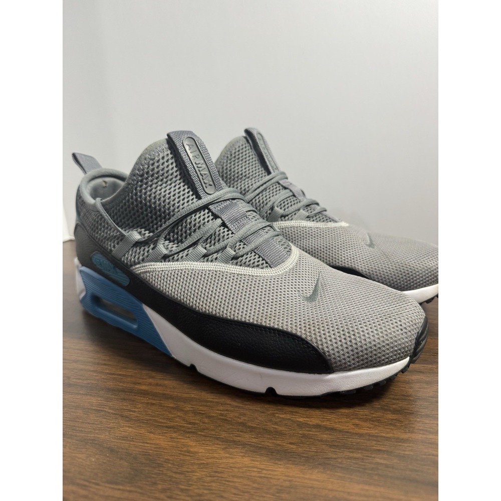 Nike Air Max 90 EZ OG Wolf Grey White Laser Blue Black Size 12 AO1745-004